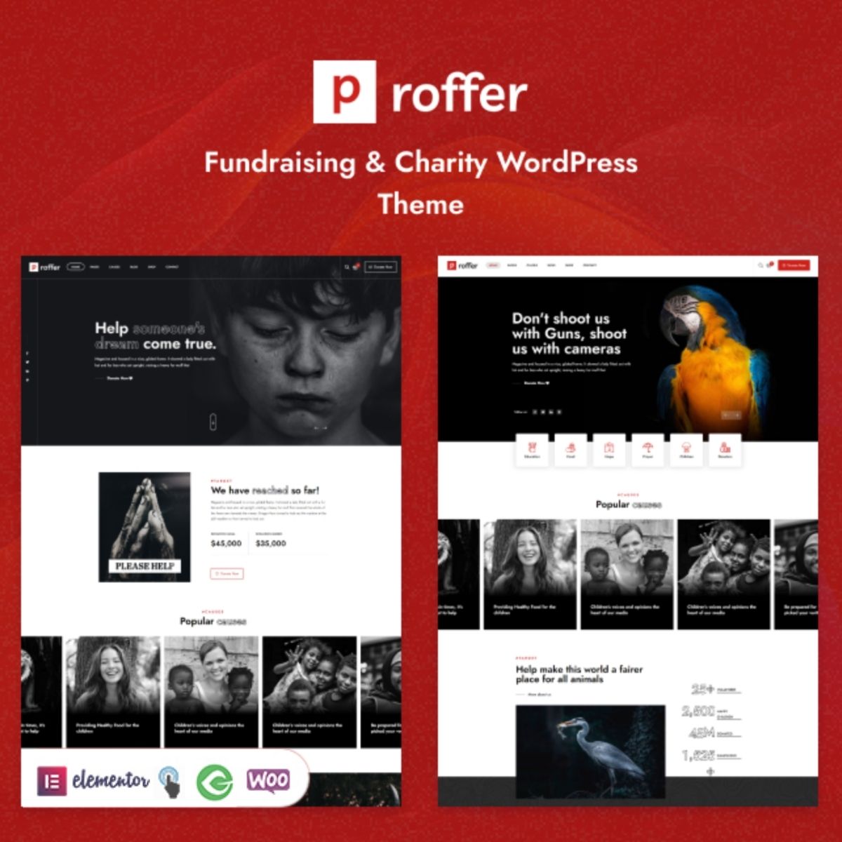 Proffer - Fundraising & Charity WordPress Theme